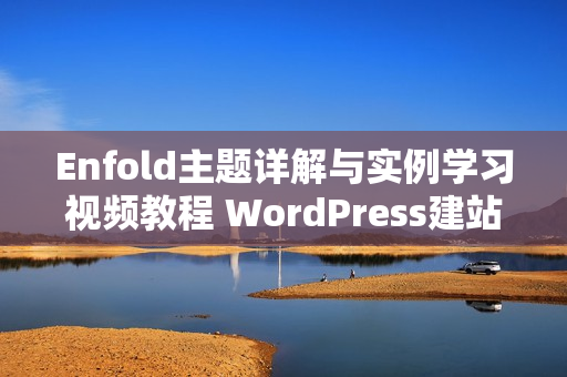 Enfold主题详解与实例学习视频教程 WordPress建站视频教程