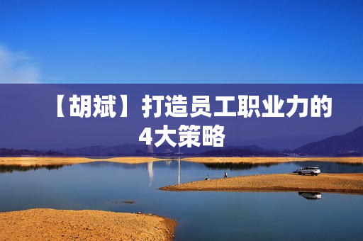 【胡斌】打造员工职业力的4大策略