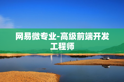网易微专业-高级前端开发工程师