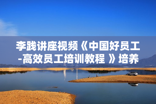 李践讲座视频《中国好员工-高效员工培训教程 》培养高效团队的内训教程