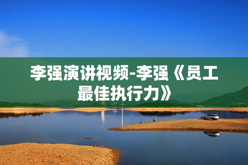 李强演讲视频-李强《员工最佳执行力》