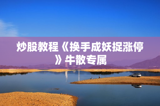 炒股教程《换手成妖捉涨停》牛散专属