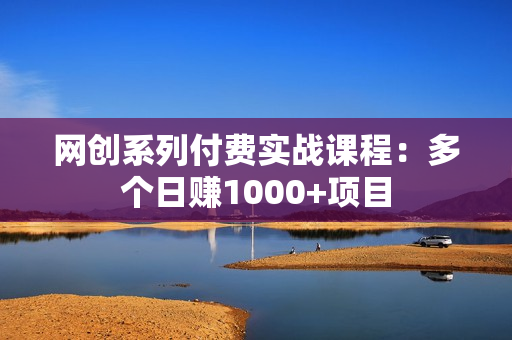 网创系列付费实战课程：多个日赚1000+项目