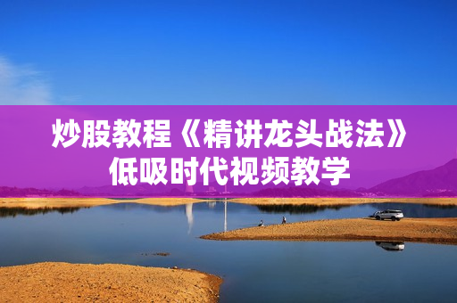 炒股教程《精讲龙头战法》低吸时代视频教学