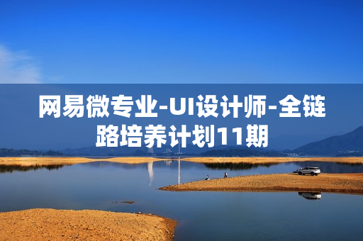 网易微专业-UI设计师-全链路培养计划11期