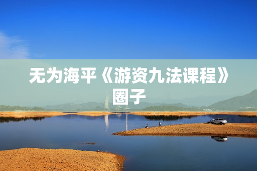 无为海平《游资九法课程》圈子