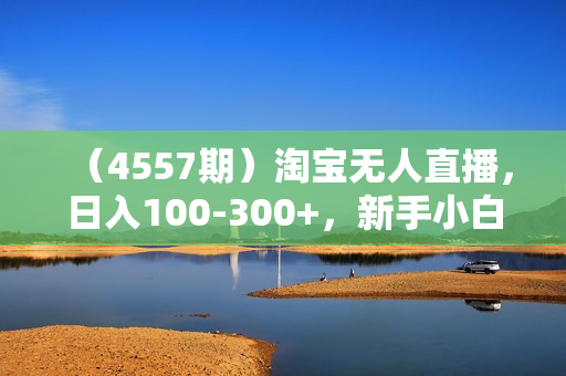 （4557期）淘宝无人直播，日入100-300+，新手小白也可以，操作简单