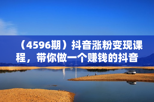（4596期）抖音涨粉变现课程，带你做一个赚钱的抖音号
