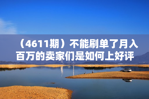 （4611期）不能刷单了月入百万的卖家们是如何上好评的，亚马逊跨境电商教程