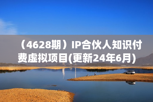 （4628期）IP合伙人知识付费虚拟项目(更新24年6月)，可复制知识付费必备的能力和修养