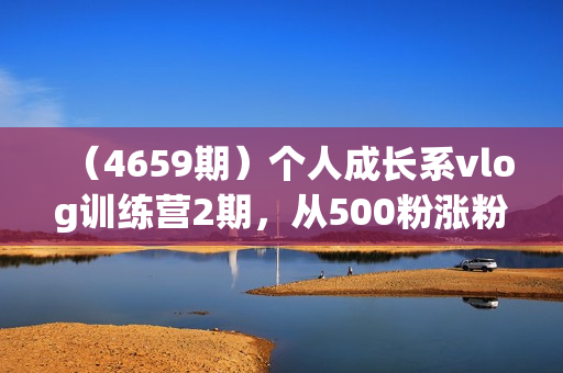 （4659期）个人成长系vlog训练营2期，从500粉涨粉到2w，变现4～5位数