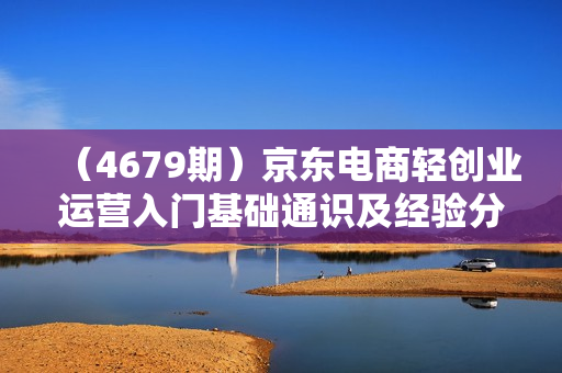 （4679期）京东电商轻创业运营入门基础通识及经验分享