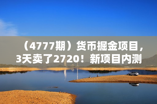 （4777期）货币掘金项目，3天卖了2720！新项目内测组【限10人】