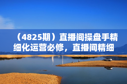 （4825期）直播间操盘手精细化运营必修，直播间精细化运营全流程解读