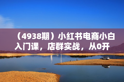 （4938期）小红书电商小白入门课，店群实战，从0开始到学会