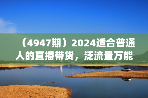（4947期）2024适合普通人的直播带货，泛流量万能创业变现法，上手快、落地快、起号快、变现快(更新8月)