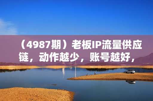 （4987期）老板IP流量供应链，动作越少，账号越好，使用拿来就能用的万能模型，快速为产品获客翻N倍