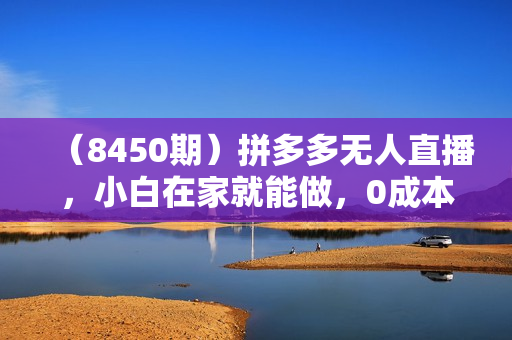 （8450期）拼多多无人直播，小白在家就能做，0成本日入1000+