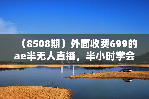 （8508期）外面收费699的ae半无人直播，半小时学会，日入500+，当天出结果