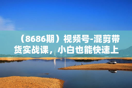 （8686期）视频号-混剪带货实战课，小白也能快速上手（10节课）