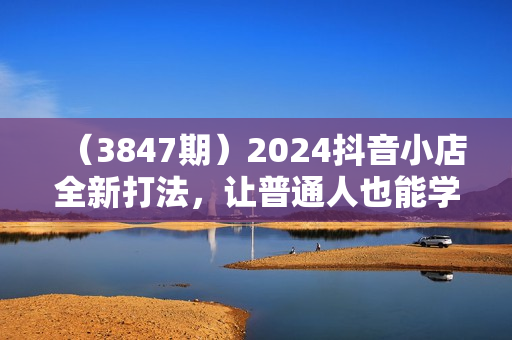 （3847期）2024抖音小店全新打法，让普通人也能学会做一家长久稳定赚钱的抖店