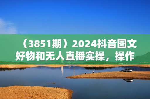 （3851期）2024抖音图文好物和无人直播实操，操作简单，保姆级教程