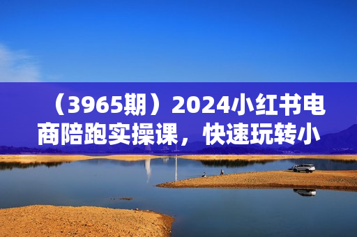 （3965期）2024小红书电商陪跑实操课，快速玩转小红书，超过20节精细化课程