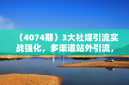 （4074期）3大社媒引流实战强化，多渠道站外引流，高效精准获客，订单销售额翻倍增长