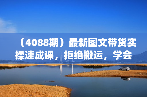 （4088期）最新图文带货实操速成课，拒绝搬运，学会设计！轻松过原创 (53节课)