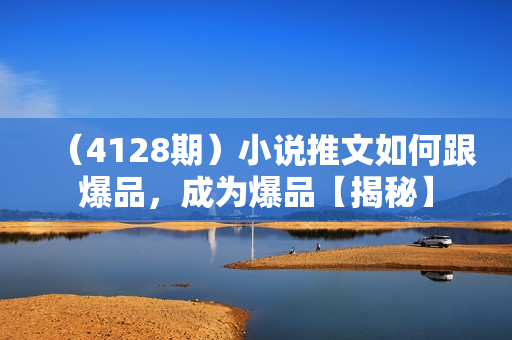 （4128期）小说推文如何跟爆品，成为爆品【揭秘】