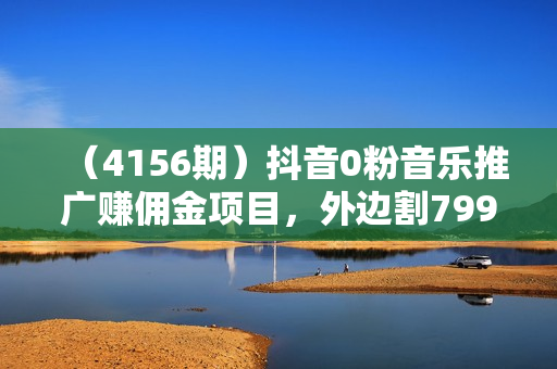 （4156期）抖音0粉音乐推广赚佣金项目，外边割799，一部手机0成本就可操作，月入5000+