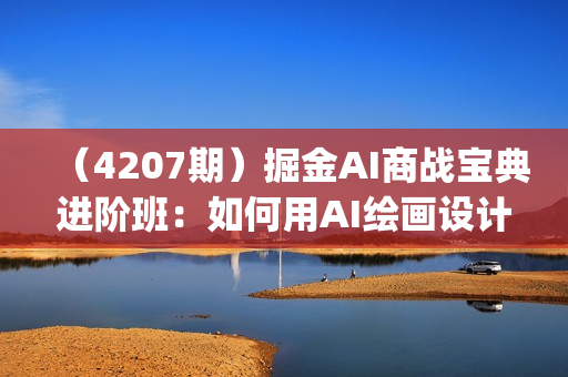 （4207期）掘金AI商战宝典进阶班：如何用AI绘画设计(实战实操 现学现用 玩赚超值)