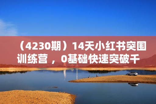 （4230期）14天小红书突围训练营 ，0基础快速突破千粉变现