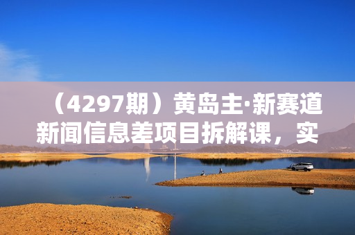 （4297期）黄岛主·新赛道新闻信息差项目拆解课，实操玩法一条龙分享给你