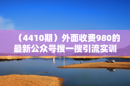 （4410期）外面收费980的最新公众号搜一搜引流实训课，日引200+