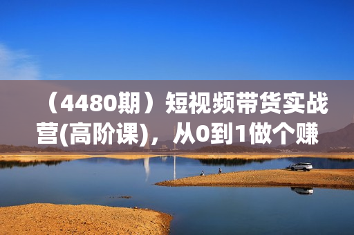 （4480期）短视频带货实战营(高阶课)，从0到1做个赚钱的抖音号