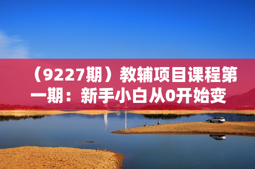 （9227期）教辅项目课程第一期：新手小白从0开始变现训练营  私域搞钱月入三万