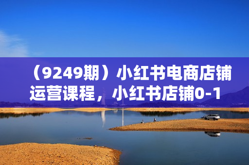 （9249期）小红书电商店铺运营课程，小红书店铺0-1实战教学（60节课）