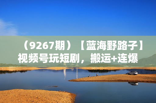 （9267期）【蓝海野路子】视频号玩短剧，搬运+连爆打法，一个视频爆几万收益！