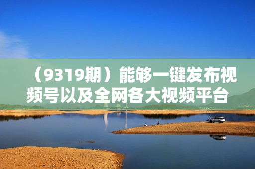 （9319期）能够一键发布视频号以及全网各大视频平台的软件+两款深度去重软件 适合