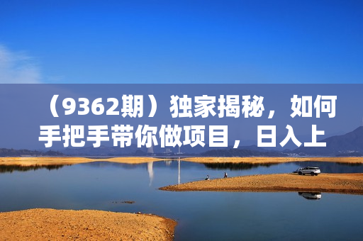 （9362期）独家揭秘，如何手把手带你做项目，日入上千，月入10W+