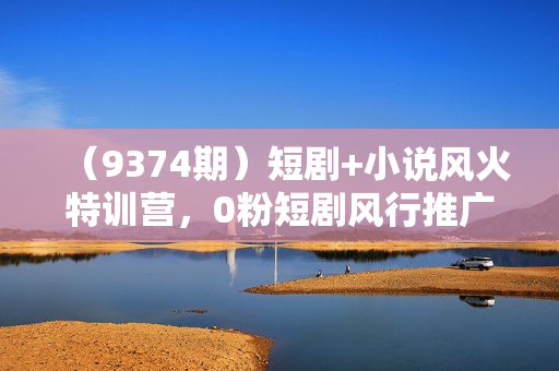 （9374期）短剧+小说风火特训营，0粉短剧风行推广，月入过万（102节课）