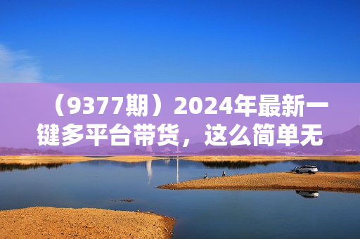 （9377期）2024年最新一键多平台带货，这么简单无脑的操作日入3k+你玩过吗？几分钟