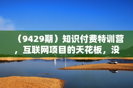 （9429期）知识付费特训营，互联网项目的天花板，没有之一，小白轻轻松松月入三万+