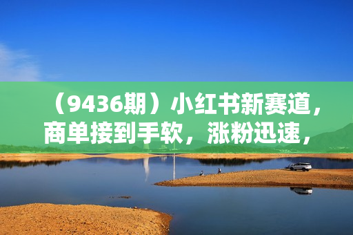 （9436期）小红书新赛道，商单接到手软，涨粉迅速，月入1w+