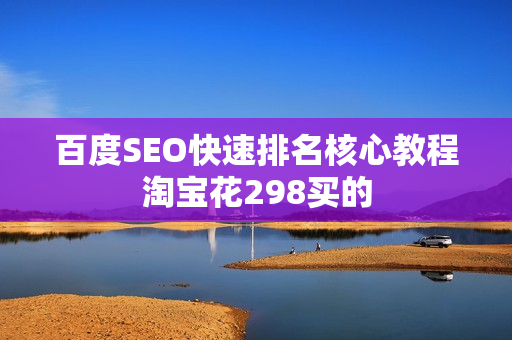 百度SEO快速排名核心教程淘宝花298买的