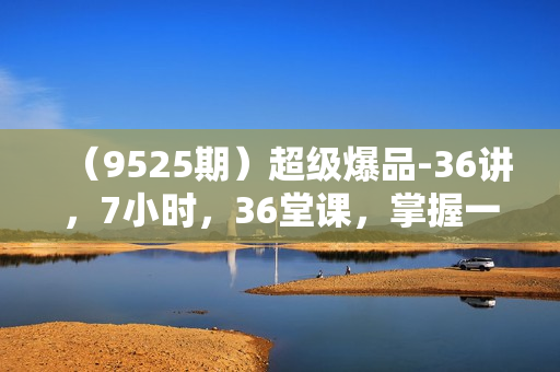 （9525期）超级爆品-36讲，7小时，36堂课，掌握一套完整的爆品打造及引爆方法