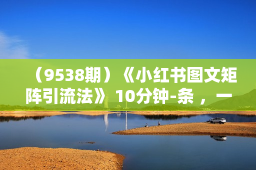 （9538期）《小红书图文矩阵引流法》 10分钟-条 ，一天引流50+