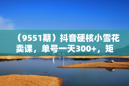 （9551期）抖音硬核小雪花卖课，单号一天300+，矩阵一天3000+，一部手机0粉丝开播