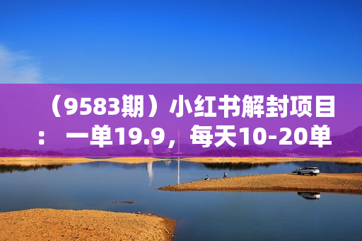 （9583期）小红书解封项目： 一单19.9，每天10-20单，收益200-400